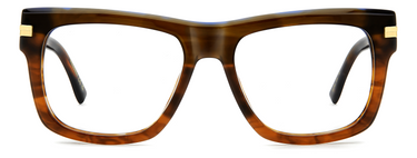 Men Premium Dsquared2 Eyeglasses: D2 0163 - Brown - SpecSMART Eye Clinic (Front View)